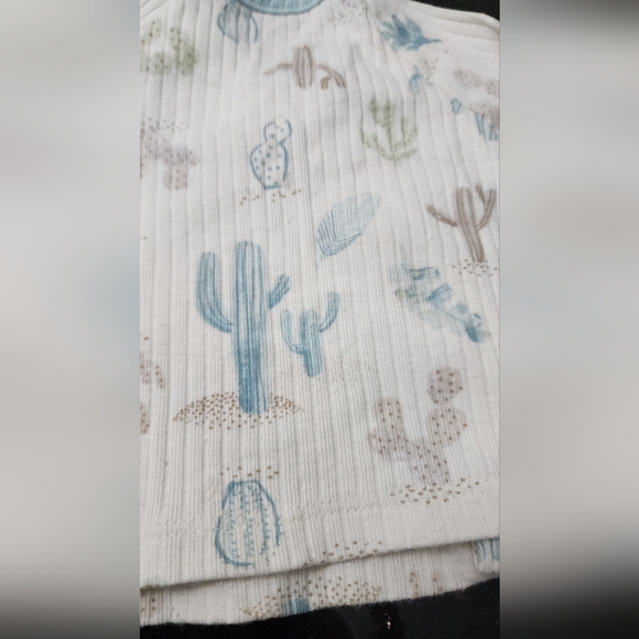 JUST BORN Desert Cactus Matching Long Sleeve Set. Size: 0-3 months - Picture 8 of 13